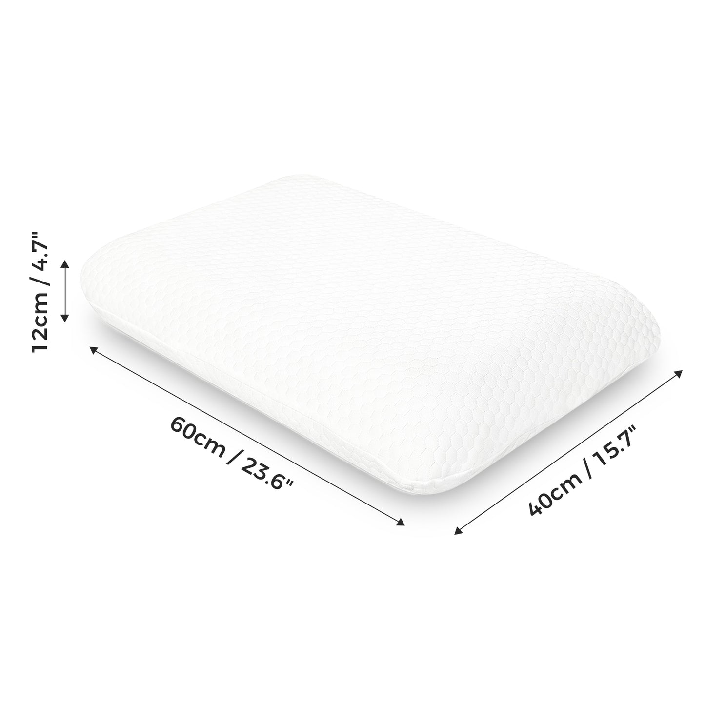 Lavio Contour Pillow Memory Foam for Neck Support Pressure Relief Hypoallergenic