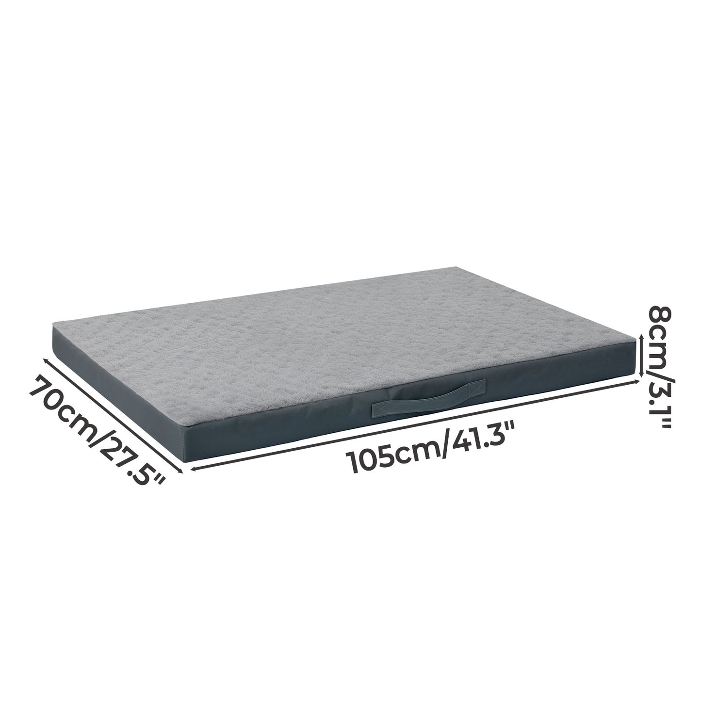 SKYLOS Washable Dog Bed Waterproof Plush Non-Slip Pet Mattress for Large Dogs