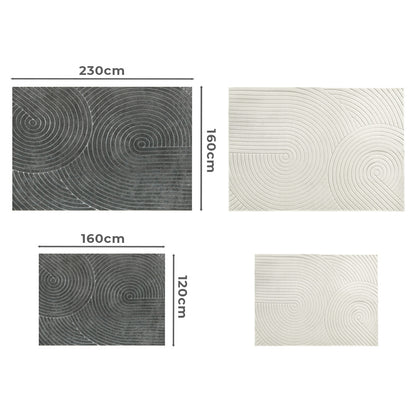 Marlow Large Area Rug for Living Room Bedroom Plush Velvet Soft Floor Carpet
