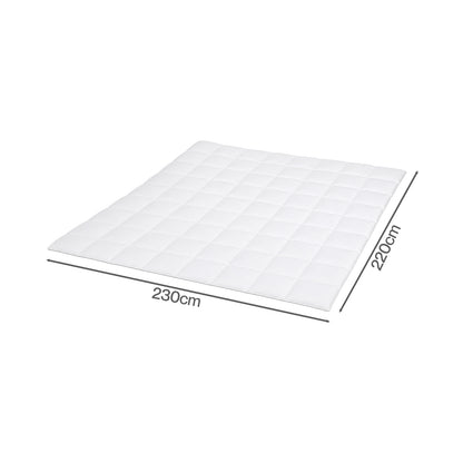 Lavio Duvet Goose Down Quilt 12TOG 100% Cotton Breathable Washable King White