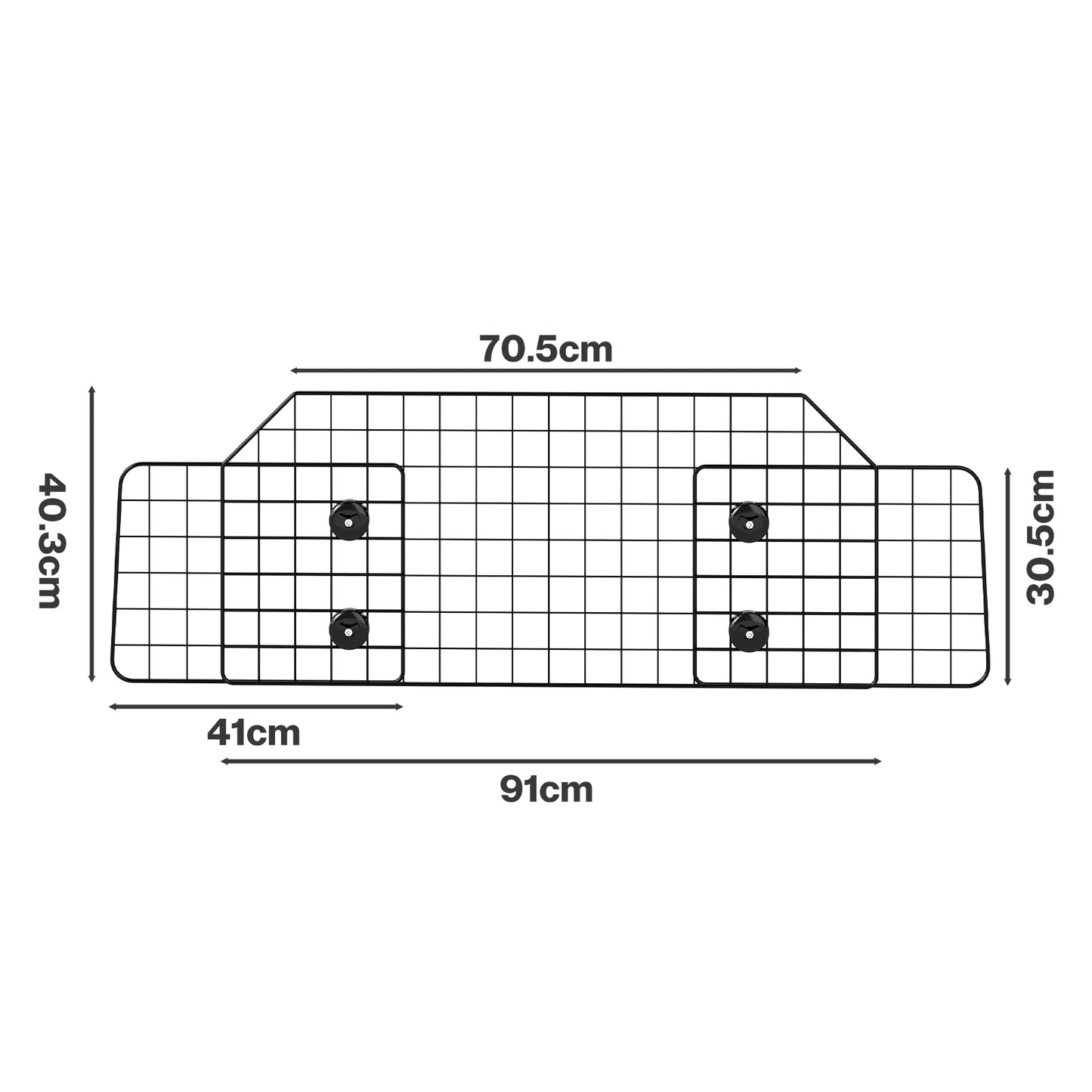 Skylos Dog Car Barrier Universal Pet Barrier Guard Adjustable Safety Travel