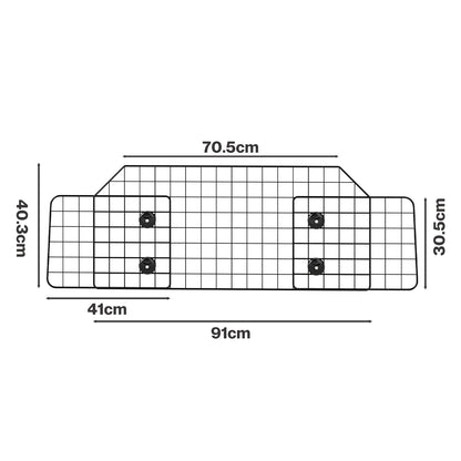 Skylos Dog Car Barrier Universal Pet Barrier Guard Adjustable Safety Travel