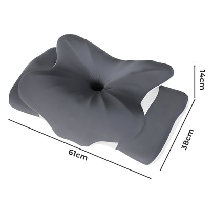 Lavio Ergonomic Butterfly Neck Pillow for Side Back Stomach Sleepers Washable