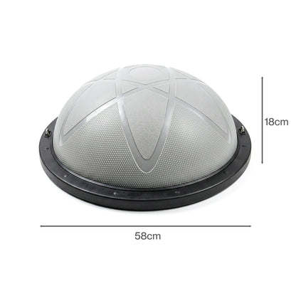 Centra Half Balance Ball Trainer with Resistance Band Core Trainer Strength Gym