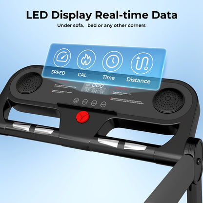Centra Folding Treadmill for Home Incline Running Machine Walking Pad Bluetooth
