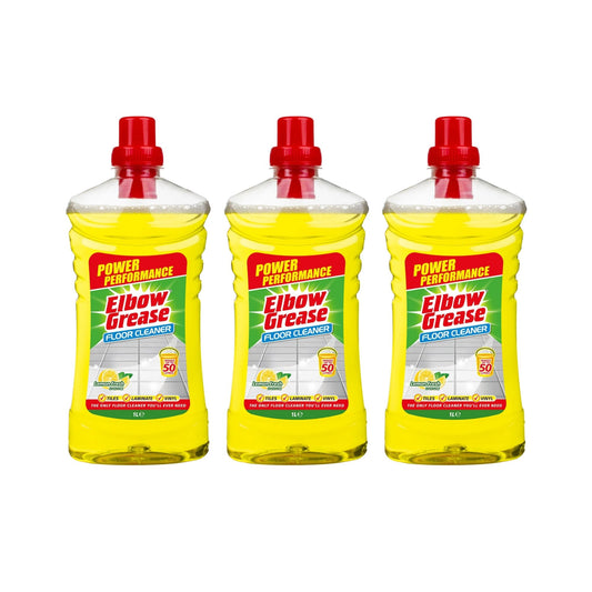 Elbow Grease 1L Lemon All Purpose Floor Cleaner x3