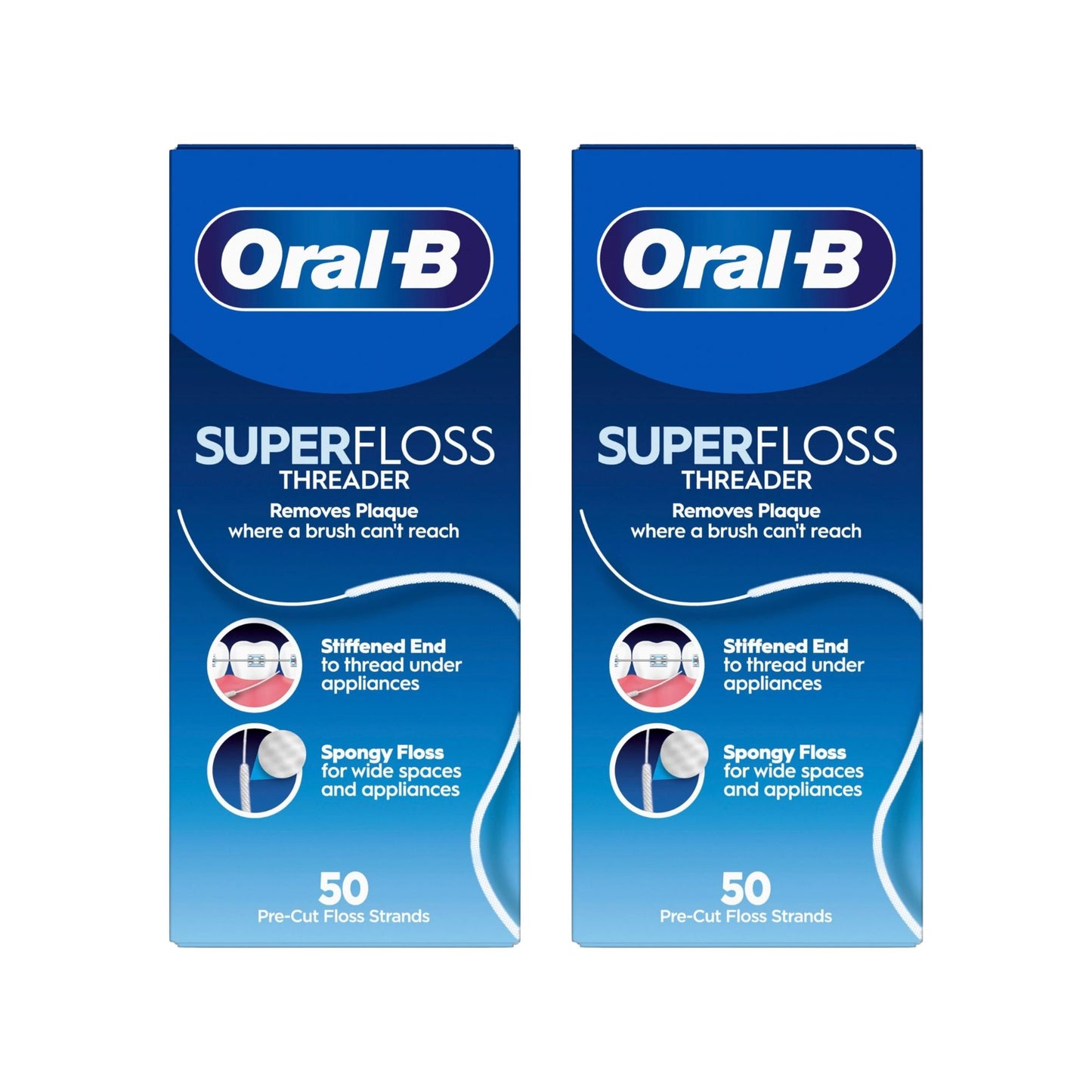 Oral-B Super Floss Threader 50m x2