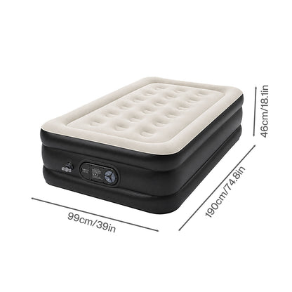 Lavio Air Mattress Built in Pump Single High Raised Inflatable Bed Waterproof