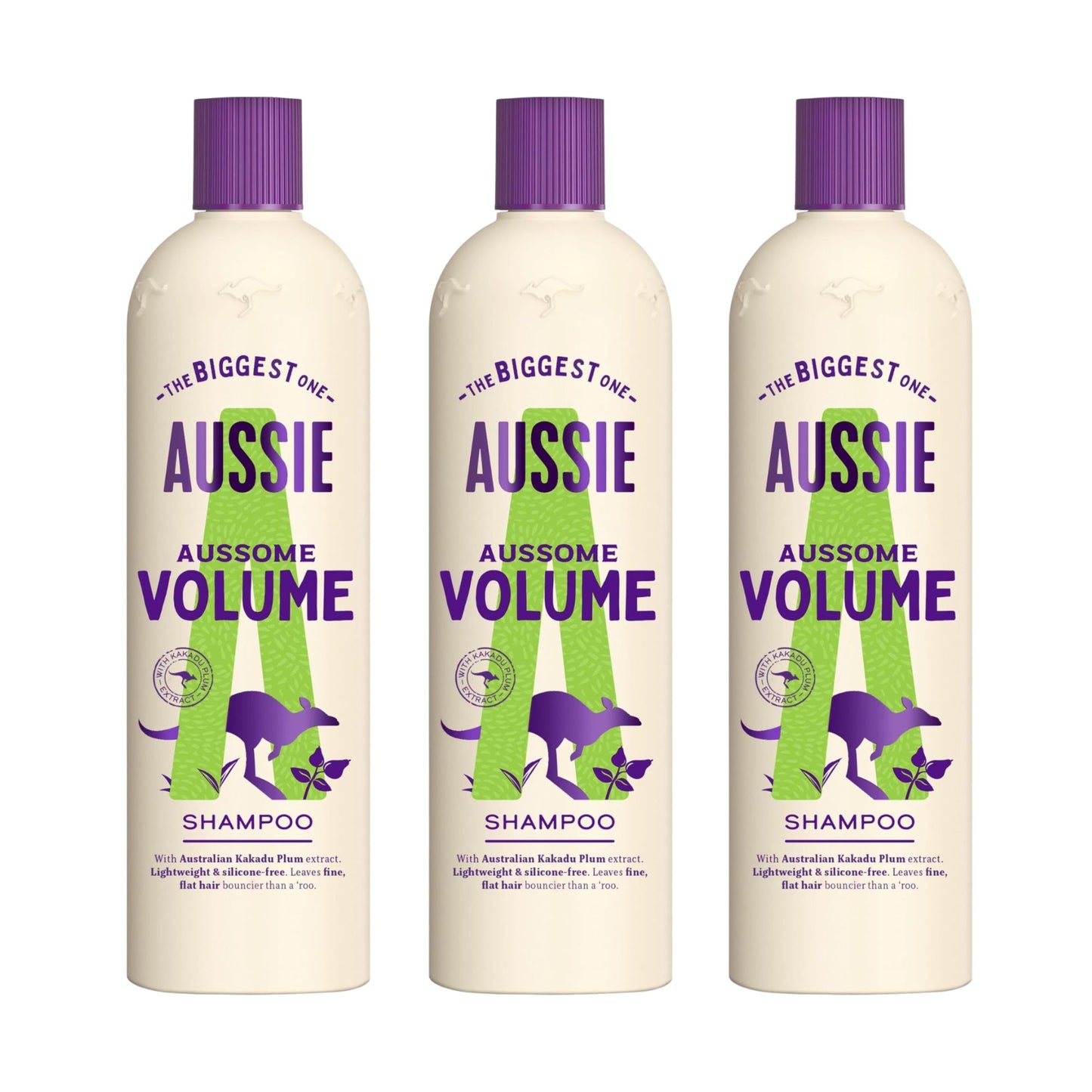 Aussie Aussome Volume Shampoo 675mL x3