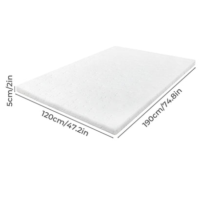 Lavio Mattress Topper Small Double Memory Foam Bamboo Charcoal Washable Cover