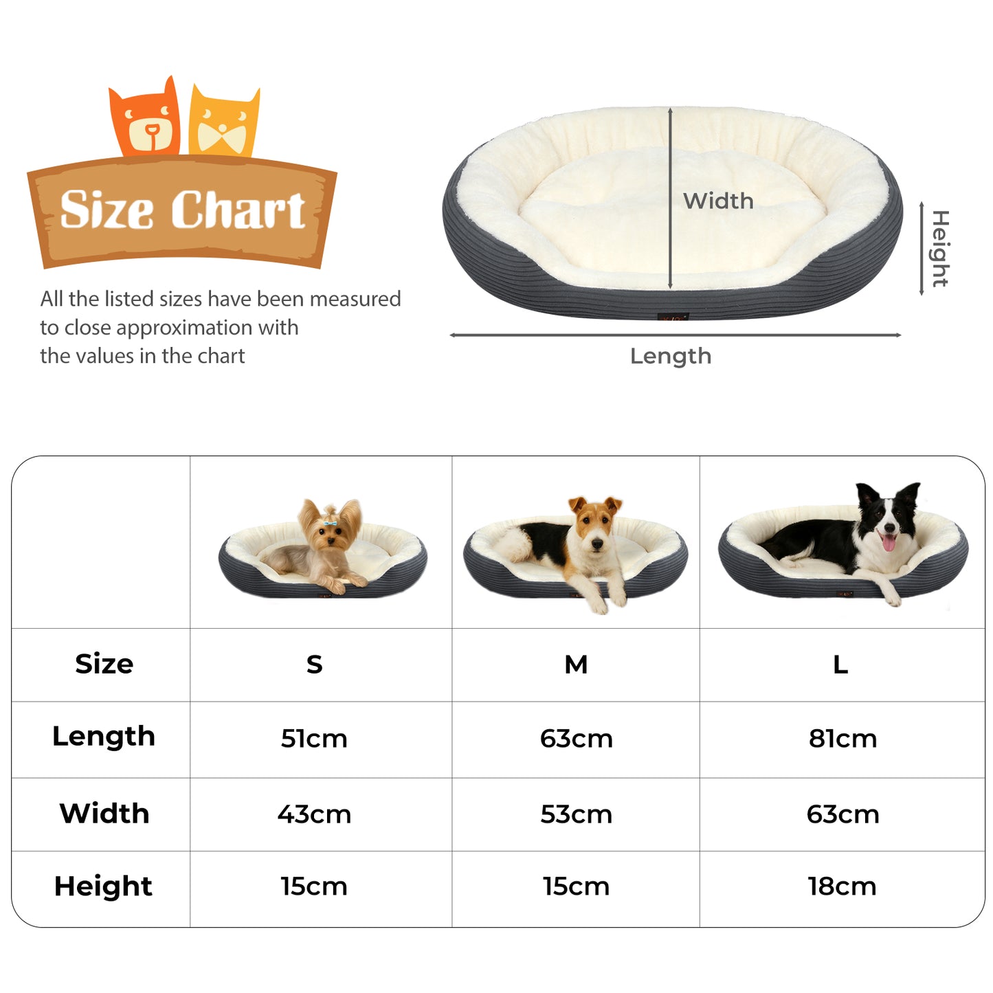 Luxury Pet Bed Orthopedic Calming Small Large Dog Bed Plush Washable Cushion Mat