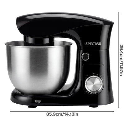 Spector Stand Mixer Electric 5L+4.5L Mixing Bowl 1500W 10 Speed Dough Hook Whisk