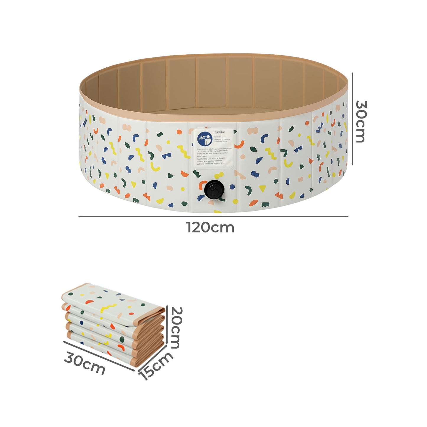 Skylos Pet Bath Dog Swimming Pool Foldable Paddling Pool Puppy Bathtub Portable