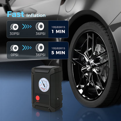 Manan Car Tyre Inflator Air Compressor Pump Portable Eelectric Digital 150PSI