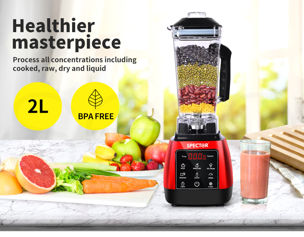 Spector 2L Commercial Blender Mixer Food Processor Juicer Smoothie Ice Crush