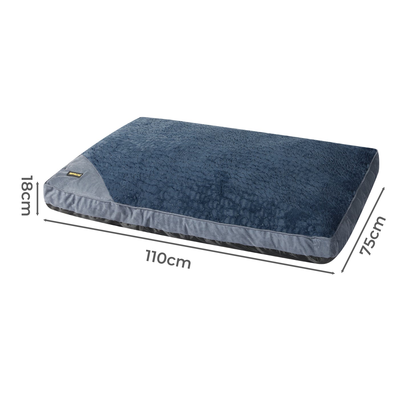 Skylos Dog Bed Soft Plush Pet Mattress Warm Washable Anti-Slip Cushion Mat