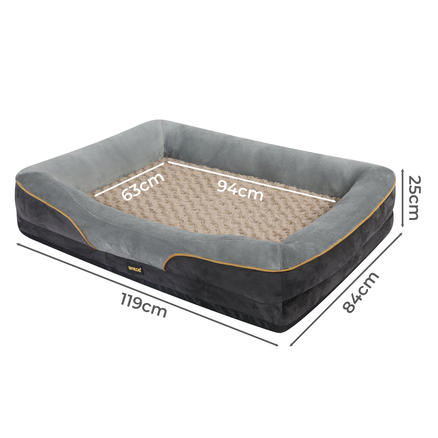 Skylos Large Dog Bed Orthopaedic Waterproof Pet Sofa Mattress Cushion Washable