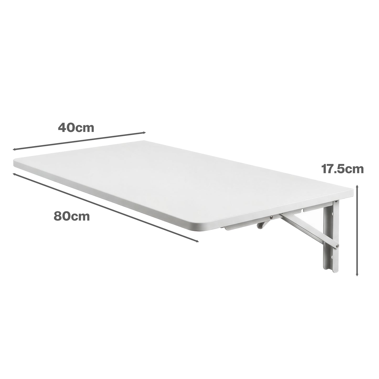 Levede Wall Mounted Table Foldable Floating Computer Desk Study Workstation 80cm
