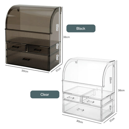 ilus Makeup Storage Organiser Acrylic Cosmetics Organizer Beauty Storage Box