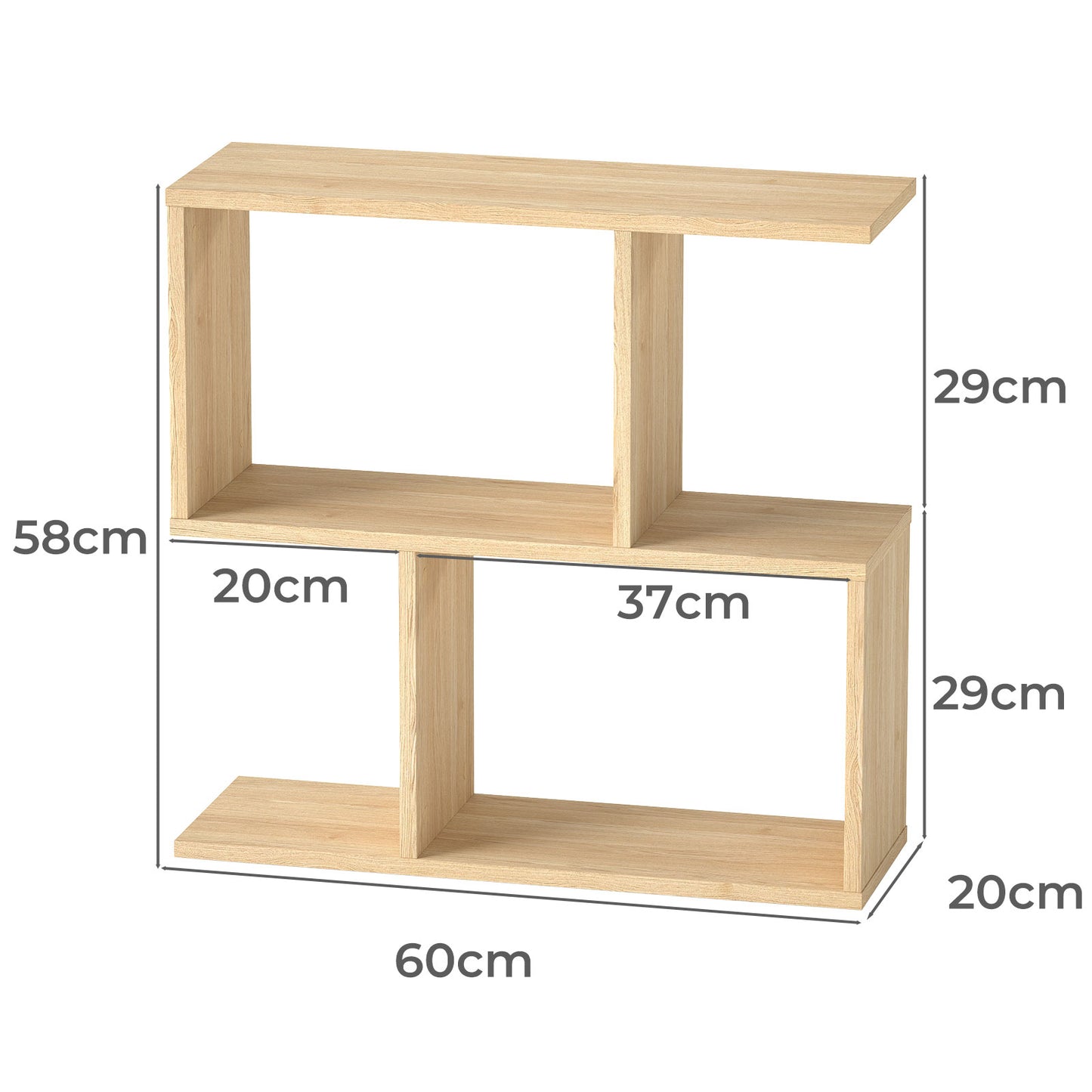 Levede Slim Sofa Side Table Narrow End Accent Table 3 Tier for Living Room 20cm