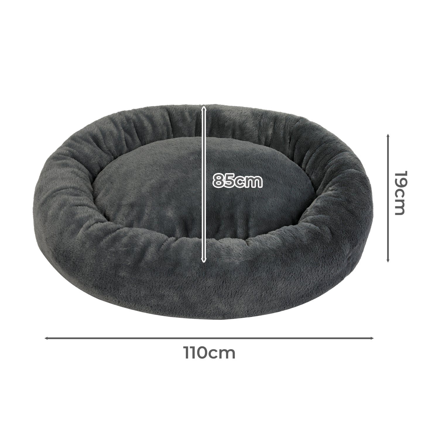 Skylos Dog Bed Donut Cushion Calming Anti Anxiety Large Pet Beds Washable Plush