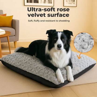 Skylos Pet Bed Dog Calming Cushion Anti Anxiety Warm Plush Removable Washable