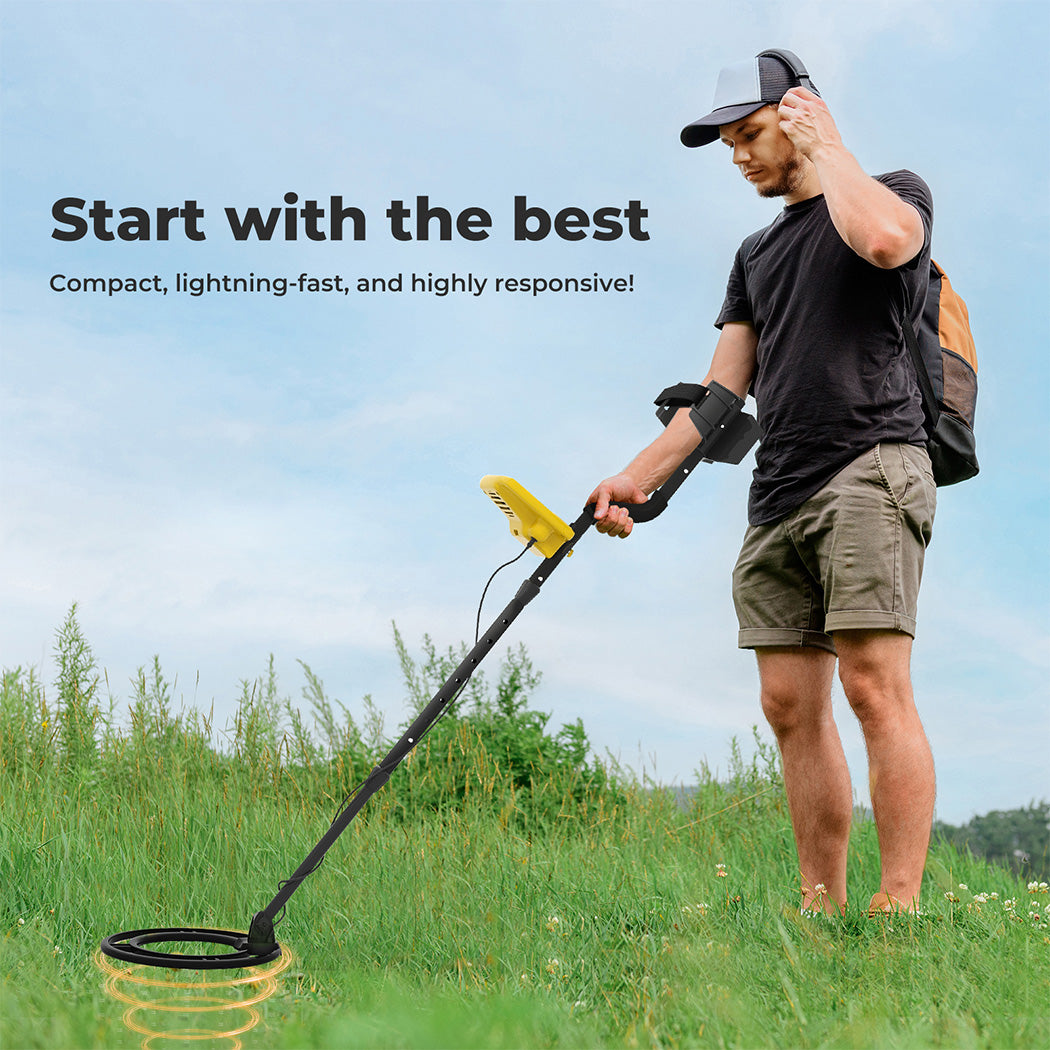 Traderight Deep Professional Metal Detector Hunt Treasure Gold Coins Waterproof