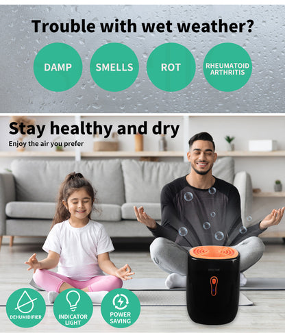 Spector 800ML Mini Dehumidifier Moisture Absorber Home Office Air Purify Dryer