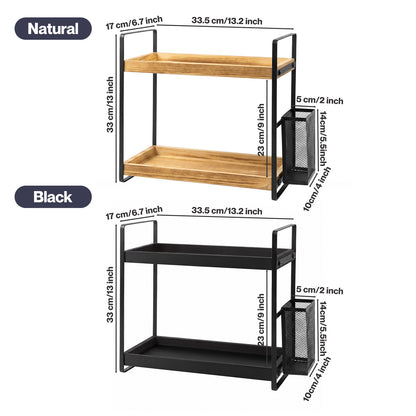 Levede 2 Tier Bathroom Organiser Countertop Perfume Skincare Storage Shelf