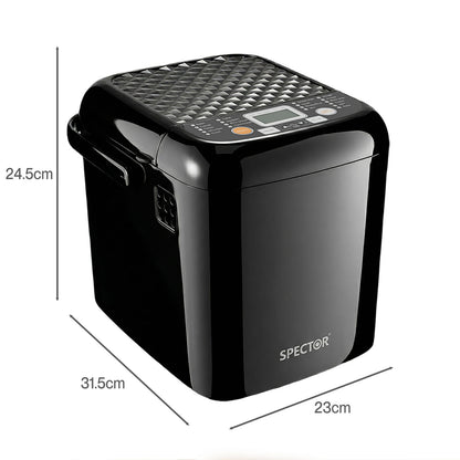 Spector 19 in 1 Bread Maker 1.2LB Bread Machine Low Noise 500W Timer Non Stick