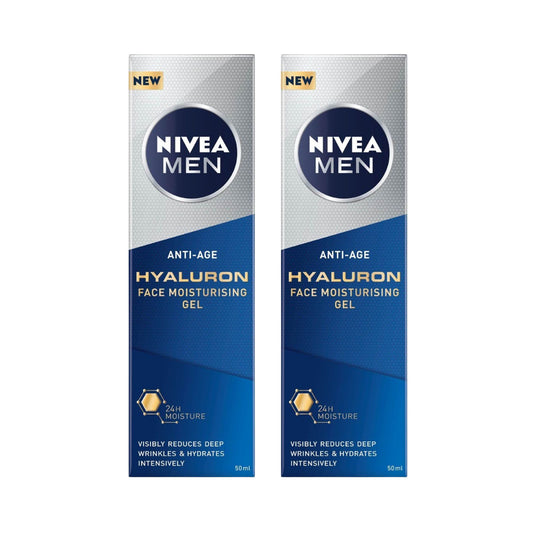 Nivea Men Face Gel Hylaron 50mL x2