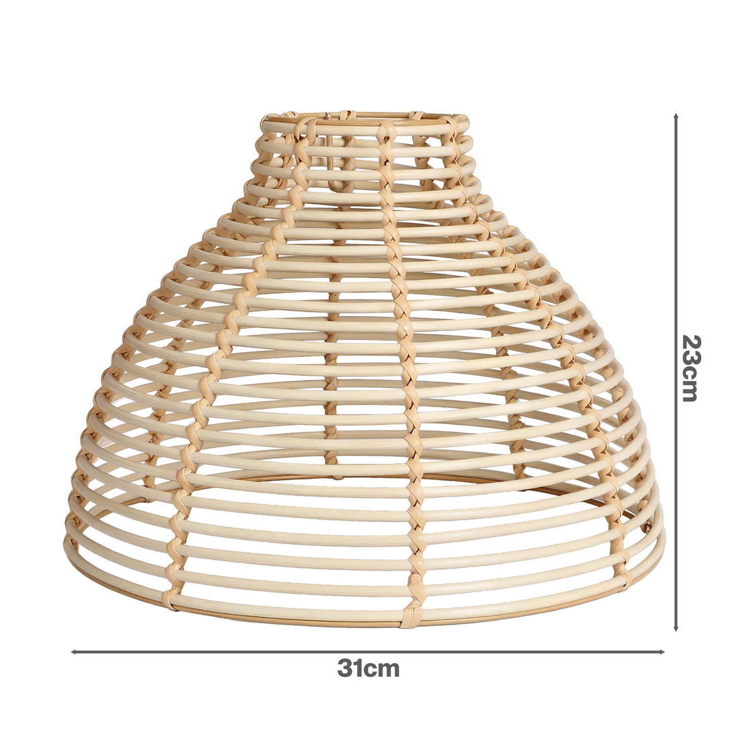 Emitto Ceiling Light Shade Wicker Basket Style Plastic Lampshade Pendant  2PCS