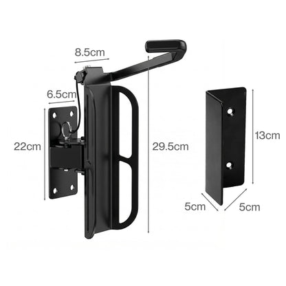MONVELO Bike Rack Hook-mounted Parking Rack Swivel Wall Mount Bike Storage 4PCS