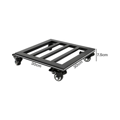 Toque Plant Caddy with Wheels Heavy Duty Rolling Plant Stand Trolley 2PCS
