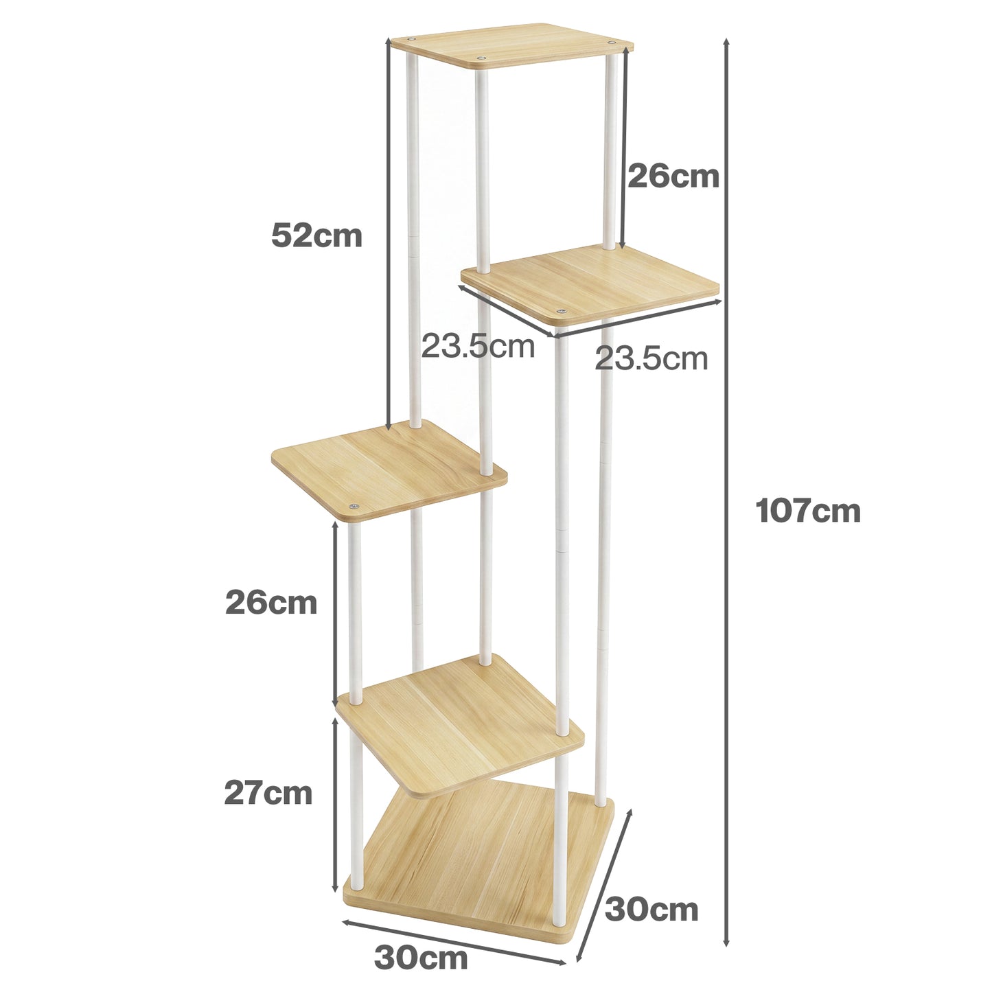 Levede 5 Tier Plant Stand Flower Pot Display Rack Metal Corner Planter Holder