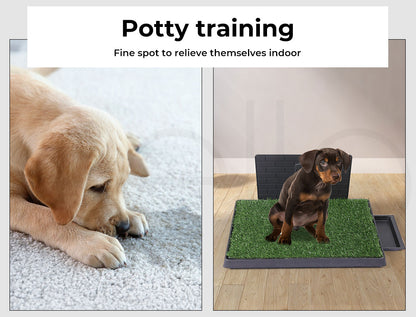 Skylos Indoor Dog Pet Grass Potty Training Portable Toilet Pad Tray Mat Jumbo