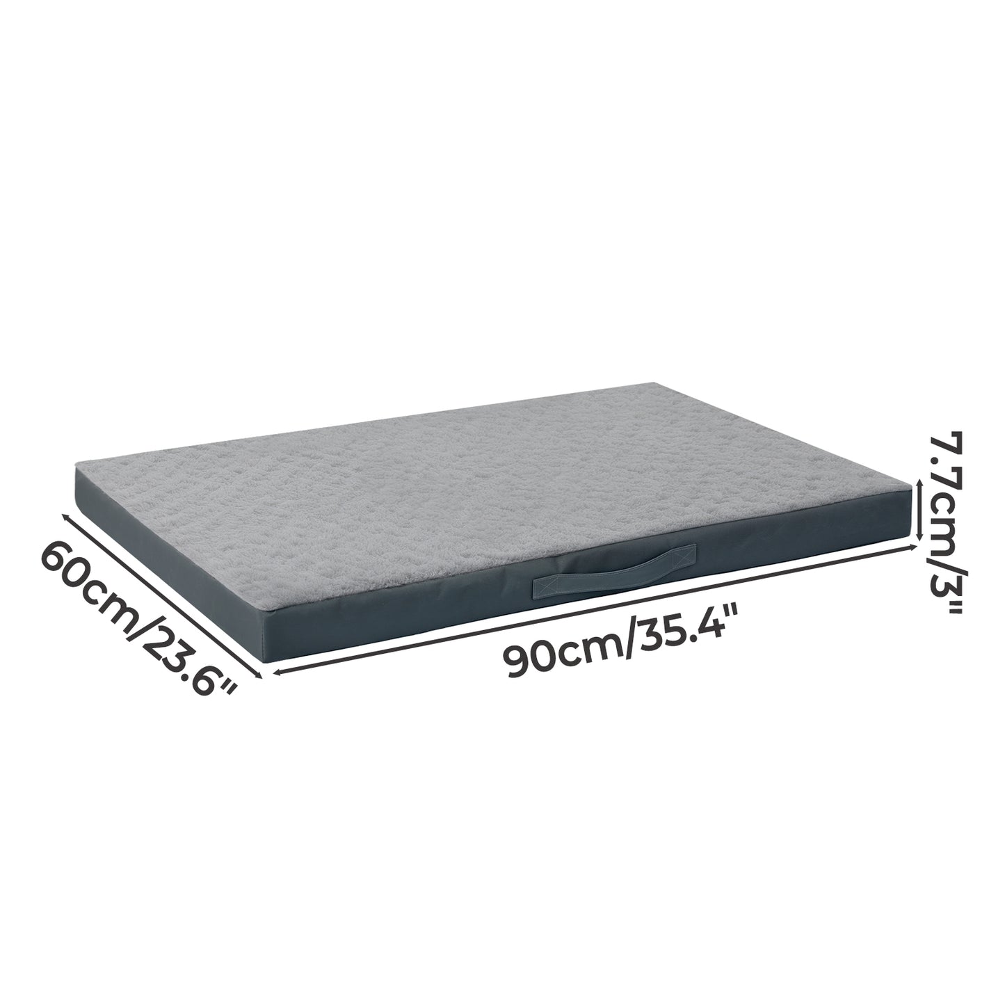 SKYLOS Washable Dog Bed Waterproof Plush Non-Slip Pet Mattress for Medium Dogs
