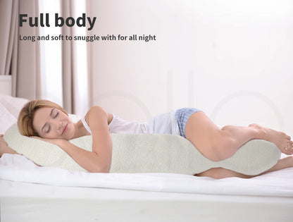 Dreamz Body Pillow Memory Foam Long Full Cushion Sleep Maternity Nursing Support