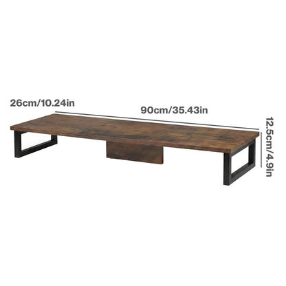 Levede Monitor Stand Riser Dual Computer Screen Desk Shelf for Home Office Steel