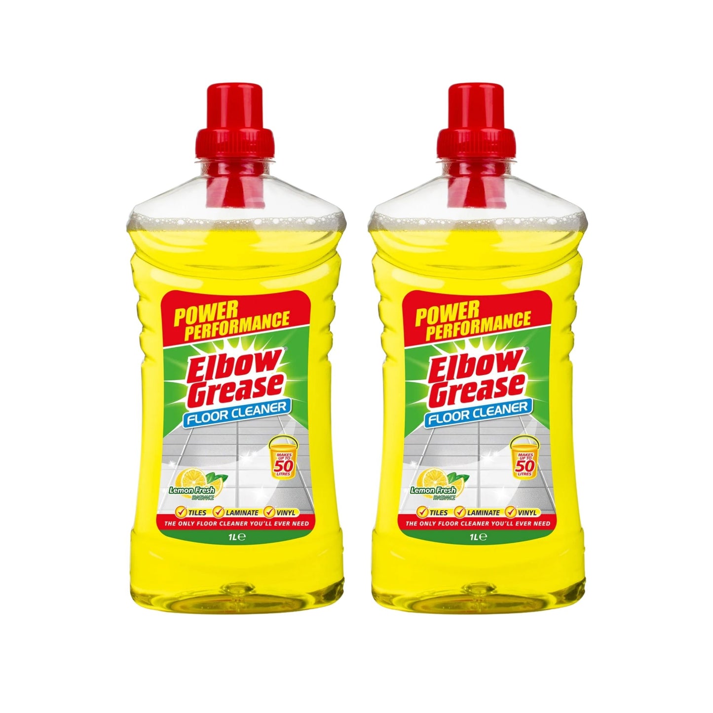 Elbow Grease 1L Lemon All Purpose Floor Cleaner x2