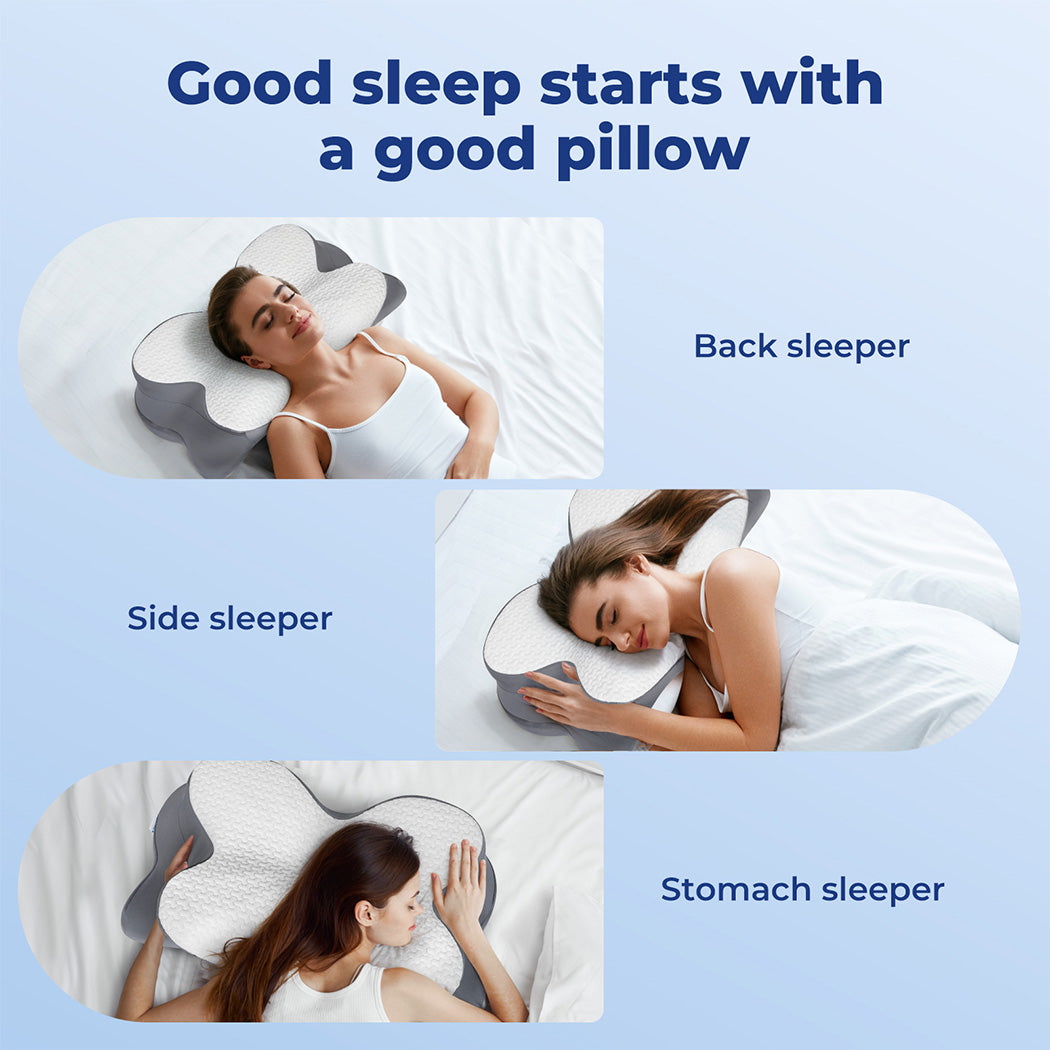 Lavio Memory Foam Cervical Pillow Neck Shoulder Arm Back Support Pain Relief