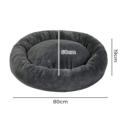 Skylos Dog Bed Donut Soft Large Plush Cat Calming Beds Pet Anti Anxiety Washable