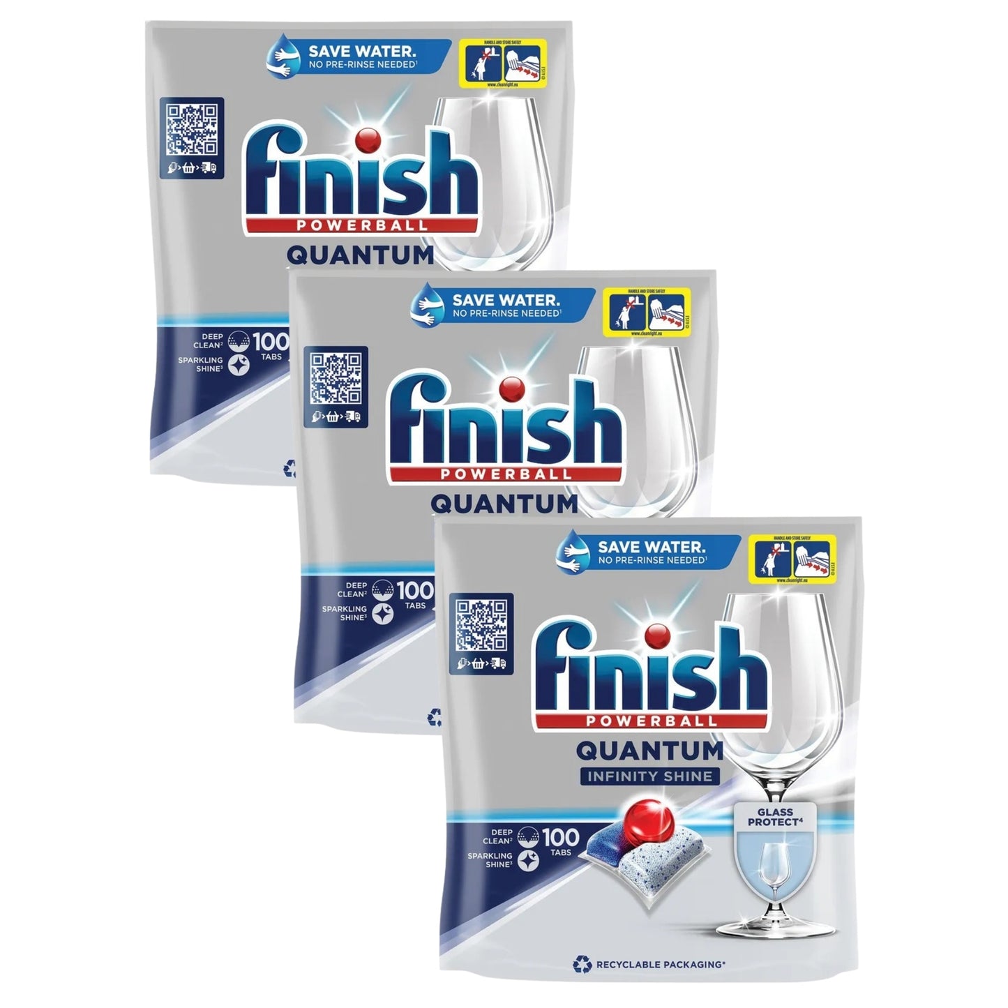 Finish Quantum Infinity Shine x 300 Dishwasher Tablets