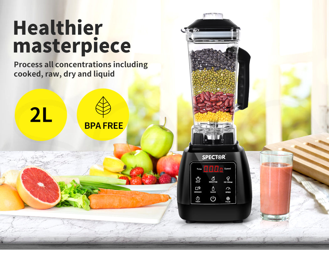 Spector 2L Commercial Blender Mixer Food Processor Juicer Smoothie Ice Crush