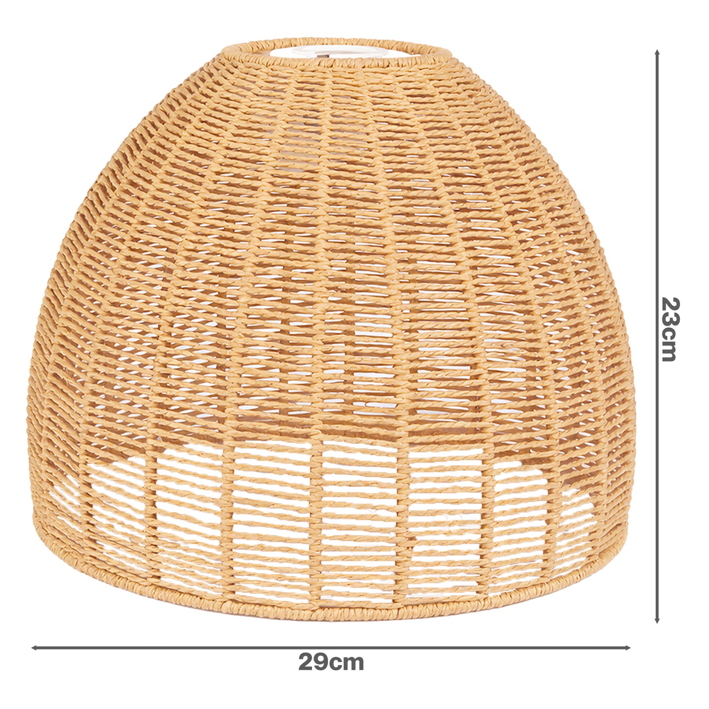 Emitto Ceiling Light Shade Pendant Woven Lampshade Natural Lightshade Easy Fit