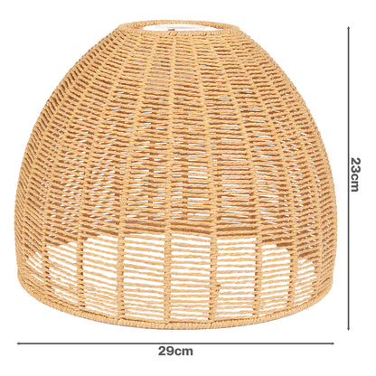 Emitto Ceiling Light Shade Pendant Woven Lampshade Natural Lightshade Easy Fit