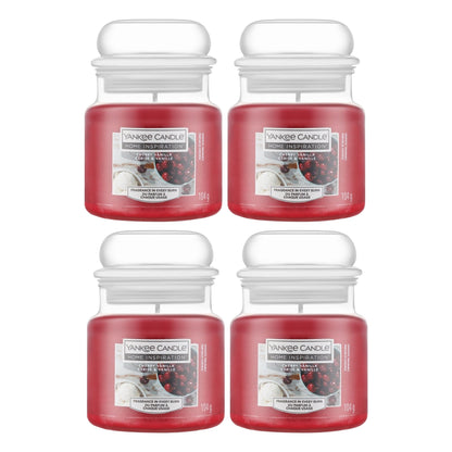 Yankee Candle Small 104g Cherry Vanilla Candle Jar x4