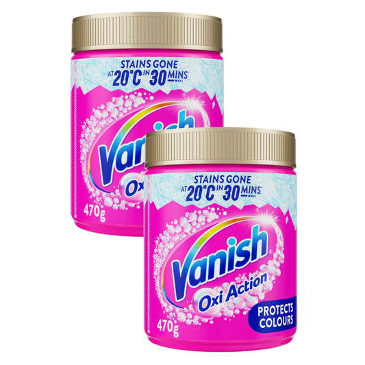 Vanish Gold Oxi Stain Remover Pink 470g x2