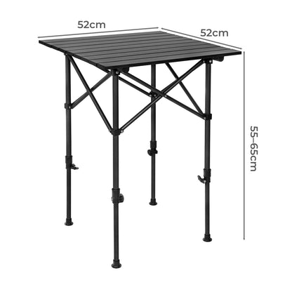Levede Camping Table Folding Aluminum Portable Picnic Foldable BBQ Desk 52cm