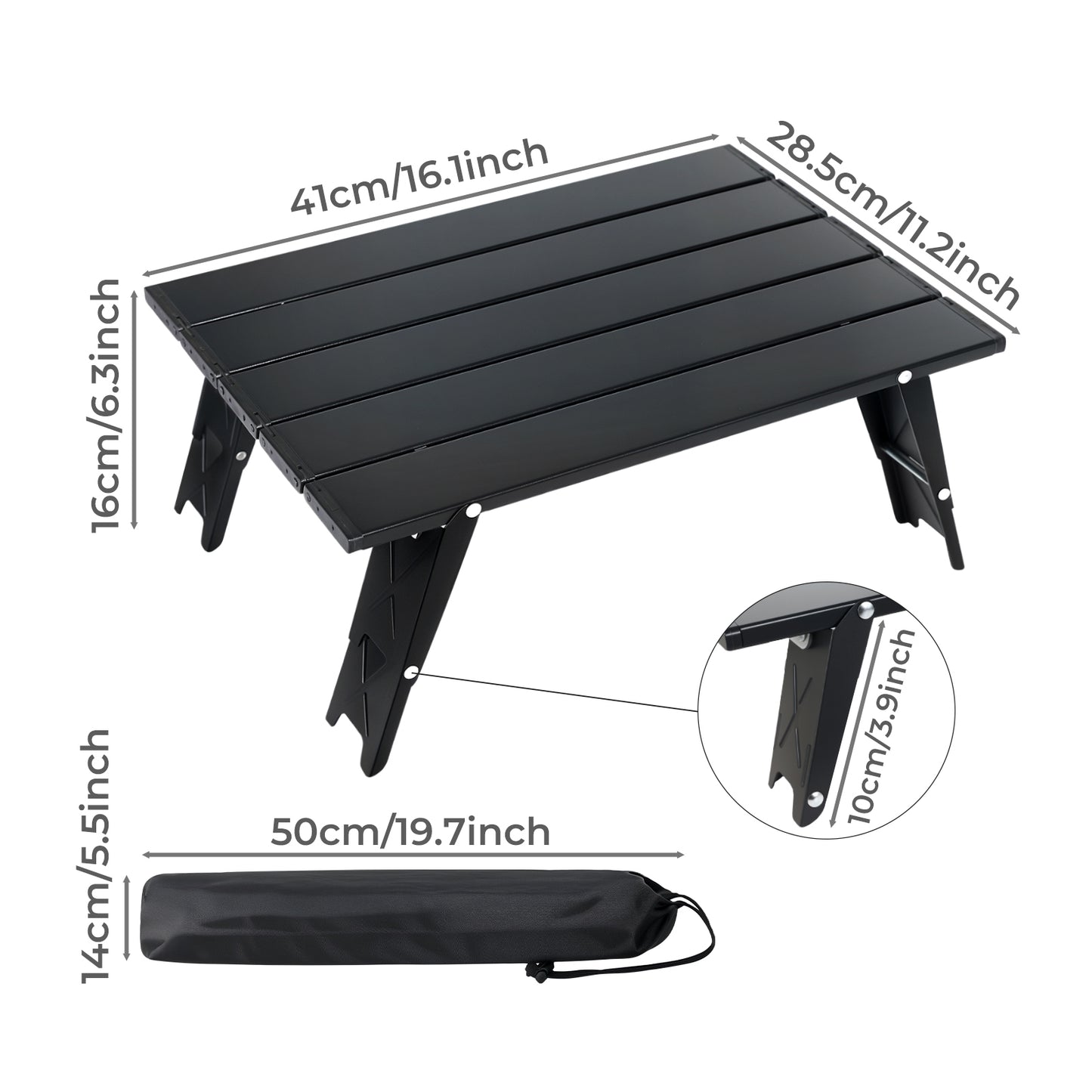 Levede Folding Camping Table Mini Aluminium Portable Picnic Desk Lightweight